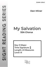 My Salvation SSA choral sheet music cover